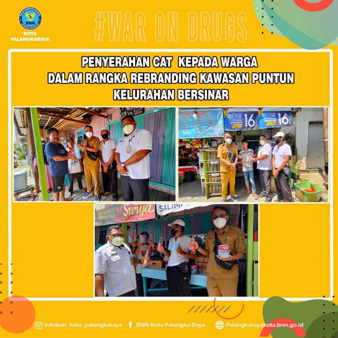 PENYERAHAN CAT KEPADA WARGA DALAM RANGKA REBRANDING KAWASAN PUNTUN KELURAHAN BERSINAR Konsep Otomatis